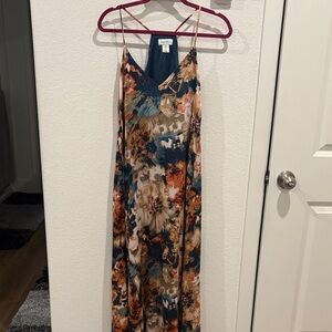 Nicole Miller Multicolor Floral Maxi Dress